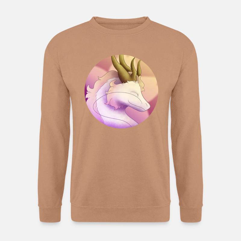 Flauschiger rosa Drache - Unisex Pullover - Mocca