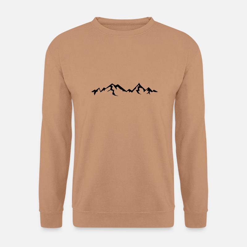 Hohe Schöne Berge Mit Schatten - Unisex Pullover - Mocca