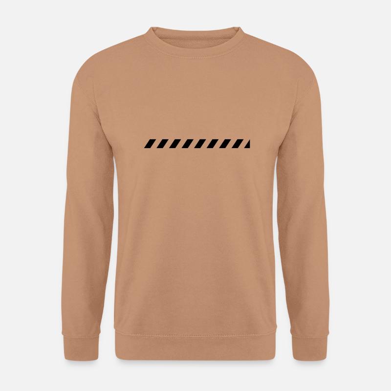 Strip caution tape line - Unisex Sweatshirt - mocha