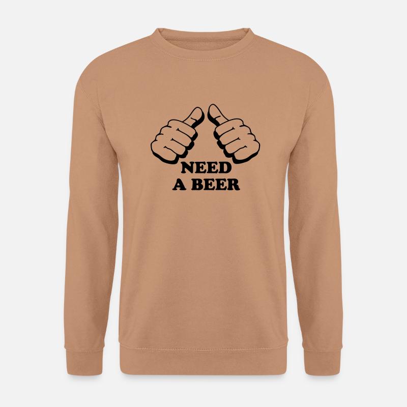 I need a beer - Unisex Pullover - Mocca