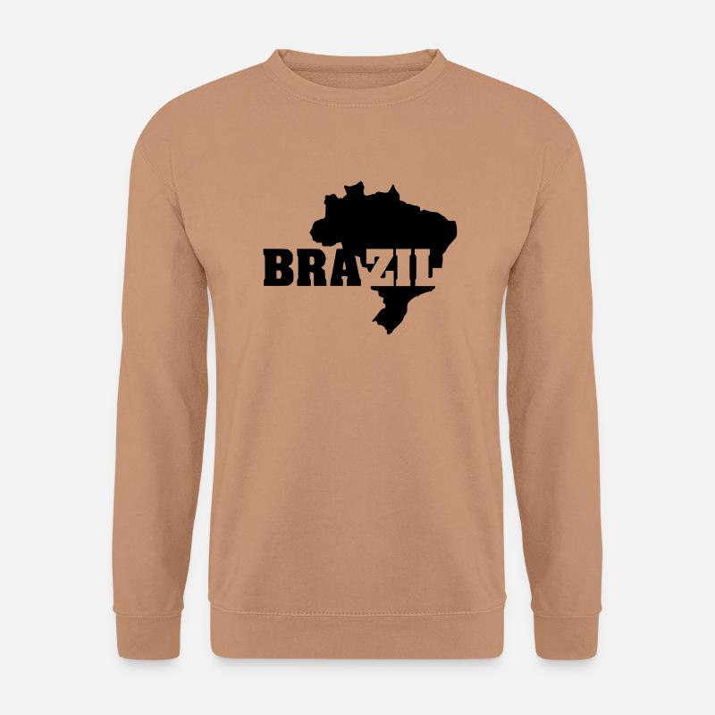 Brazil (ID: 002004) - Unisex Pullover - Mocca