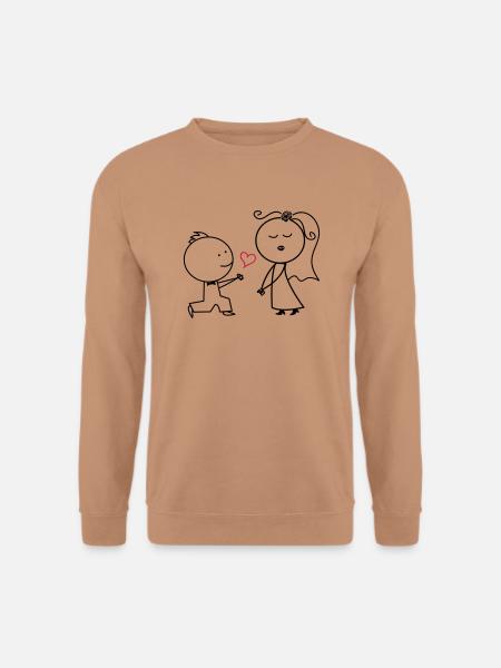 ehepaar_antrag_002 - Unisex Pullover - Mocca