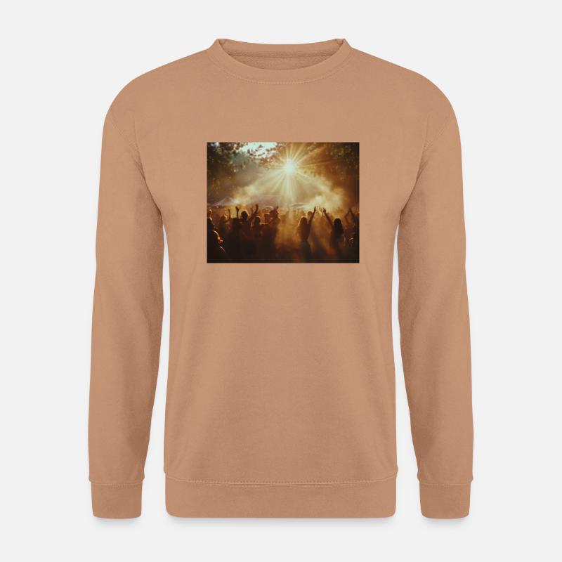 Festival sunrise - Unisex Pullover - Mocca