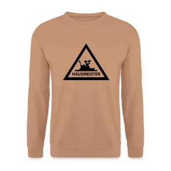hausmeister - Unisex Pullover - Mocca - Vorne - Alina (178cm) & Michal (187cm)
