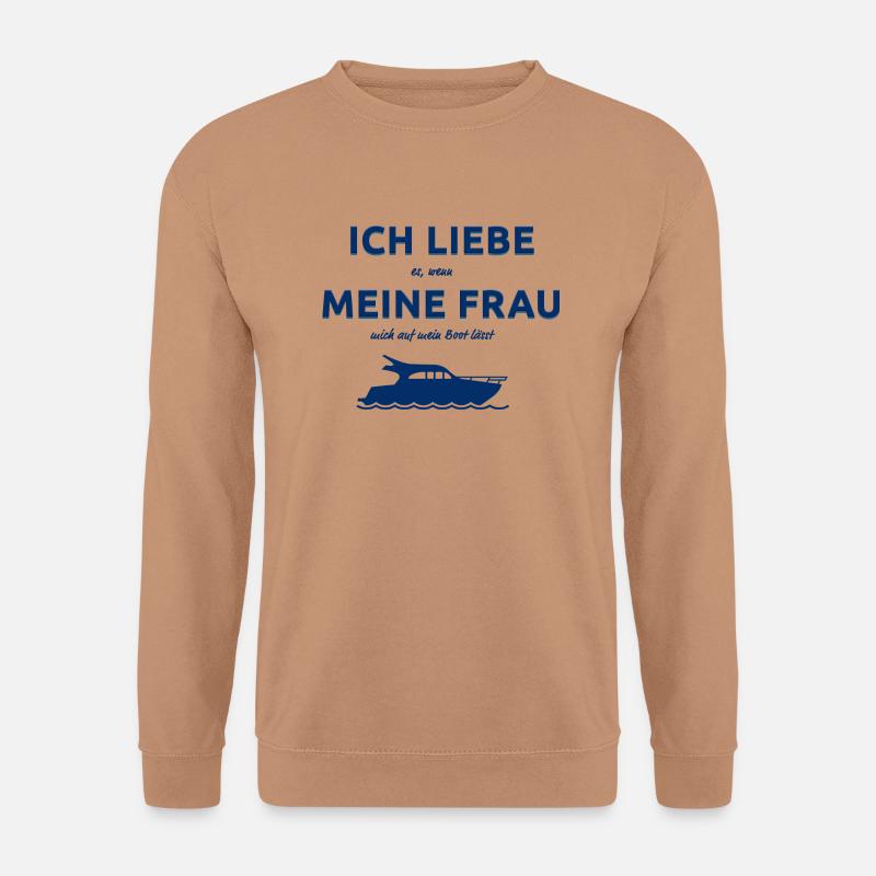 boot frau - Unisex Pullover - Mocca