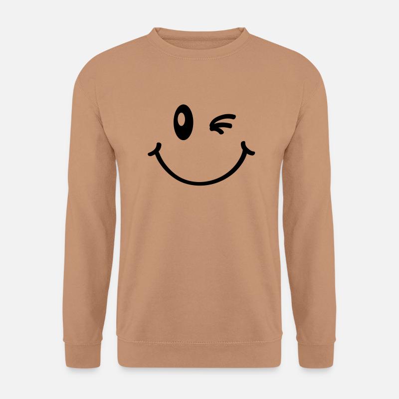 smile___f1 - Unisex Pullover - Mocca