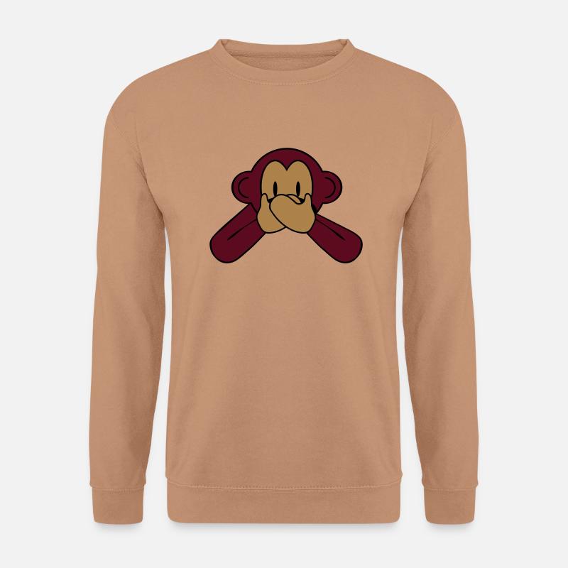 monkey_speak_2 - Unisex Pullover - Mocca