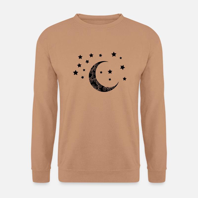 mond_sterne_002 - Unisex Pullover - Mocca