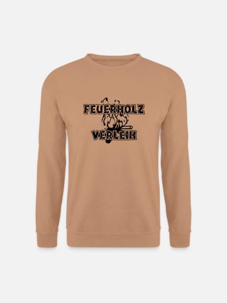 Feuerholzverleih - Unisex Pullover - Mocca