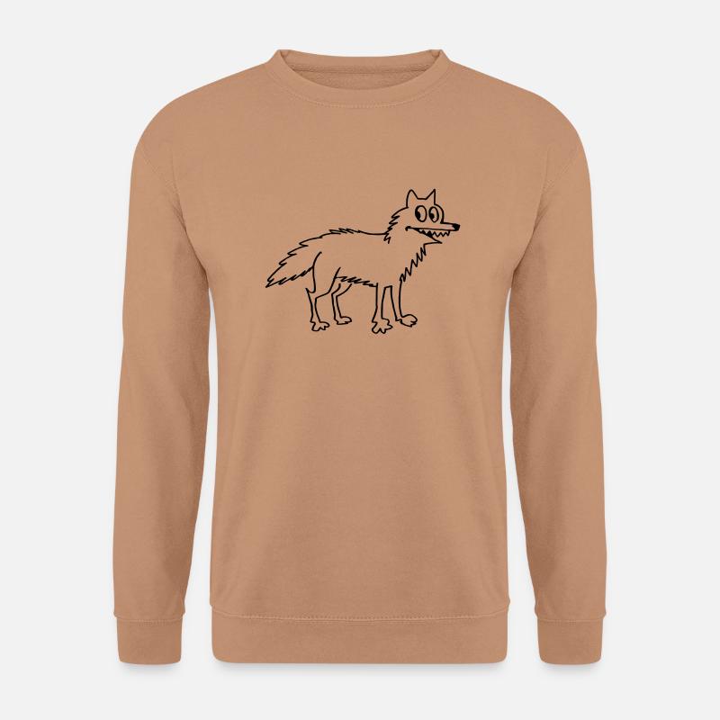 Wolf - Unisex Pullover - Mocca