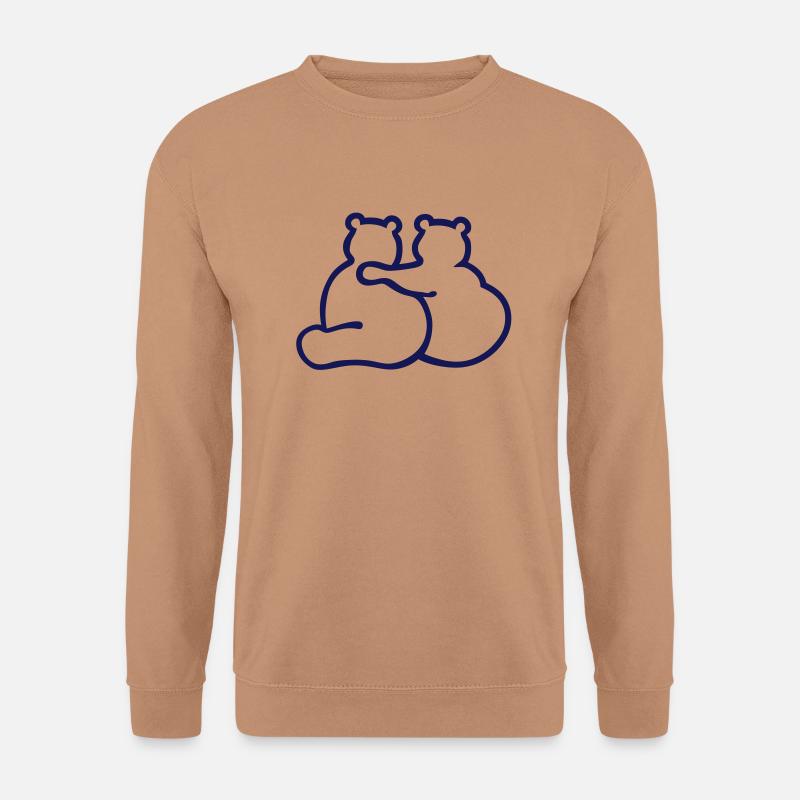 Bear your arm around me - Unisex Pullover - Mocca