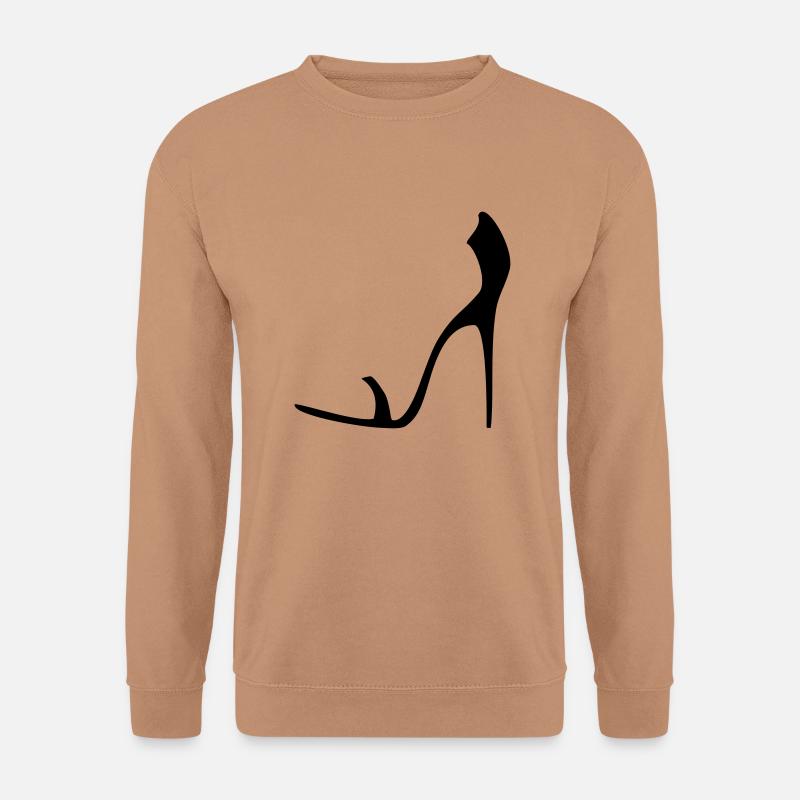 high_heels_pumps_stiletto - Unisex Pullover - Mocca