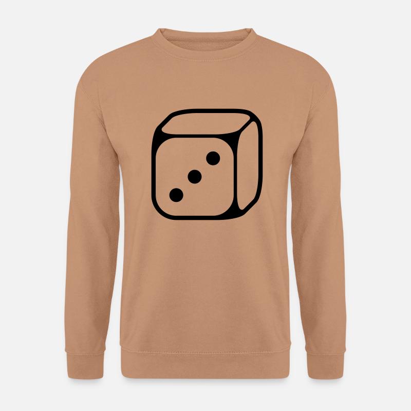 3er Würfel (Drei / 1C) - Unisex Pullover - Mocca