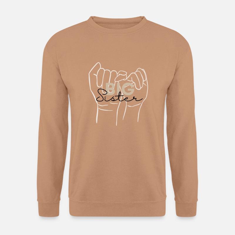 Große Schwester - Geschwister - Unisex Pullover - Mocca