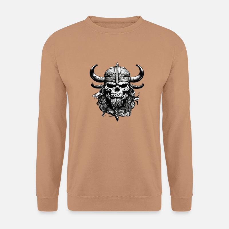 Wikinger Schädel - Unisex Pullover - Mocca