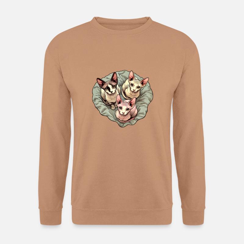 Trio Sphynxkitten - Unisex Pullover - Mocca