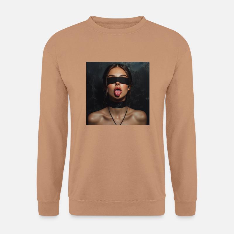 Zunge zeigen - Unisex Pullover - Mocca