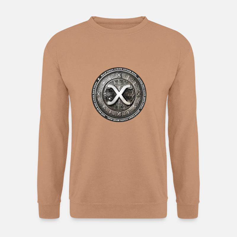 x coin - Unisex Pullover - Mocca