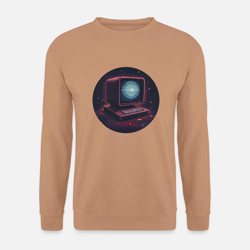 Pixel-Computer - Unisex Pullover - Mocca