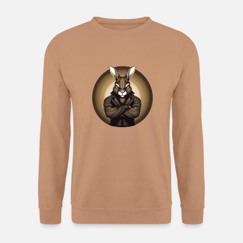 Gangster-Osterhase - Unisex Pullover - Mocca