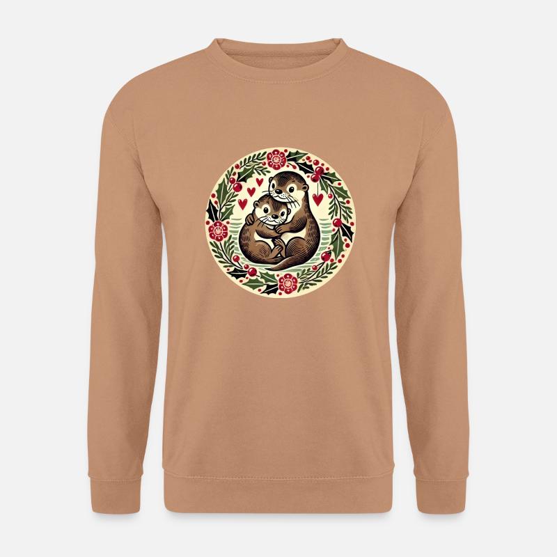Otter-Liebhaber - Unisex Pullover - Mocca