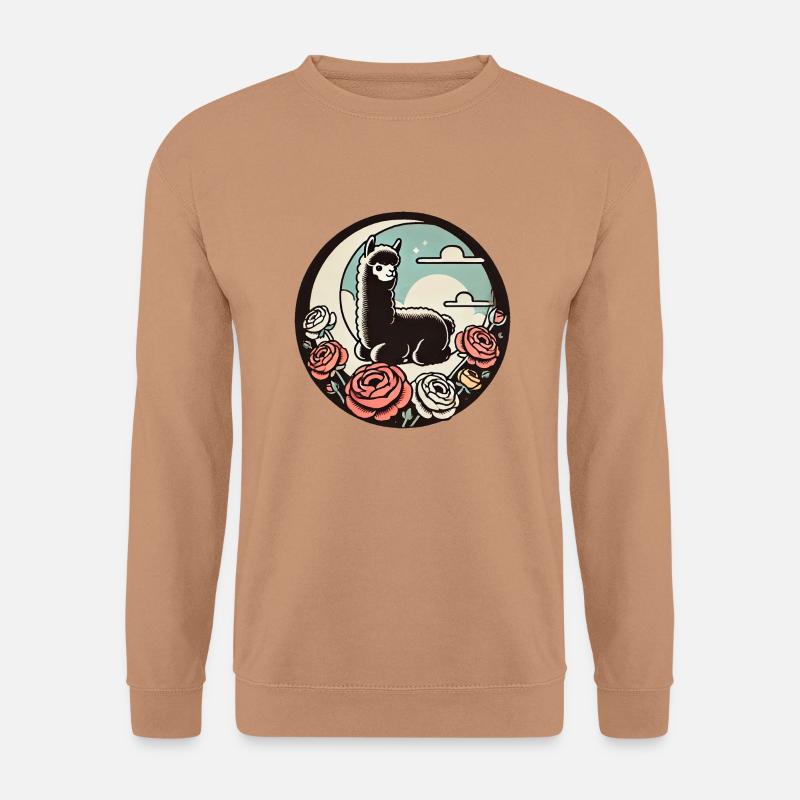 Lama - Unisex Pullover - Mocca