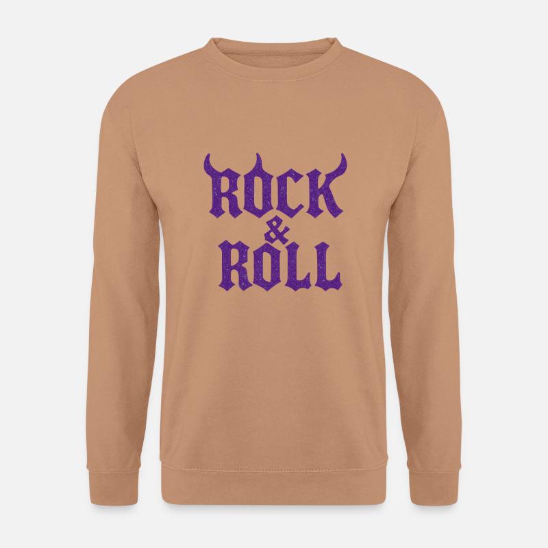 Rock'n'Roll mit Hörnern - Unisex Pullover - Mocca