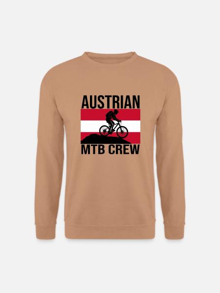 Austrian MTB Crew Mountainbike Shirt - Unisex Pullover - Mocca