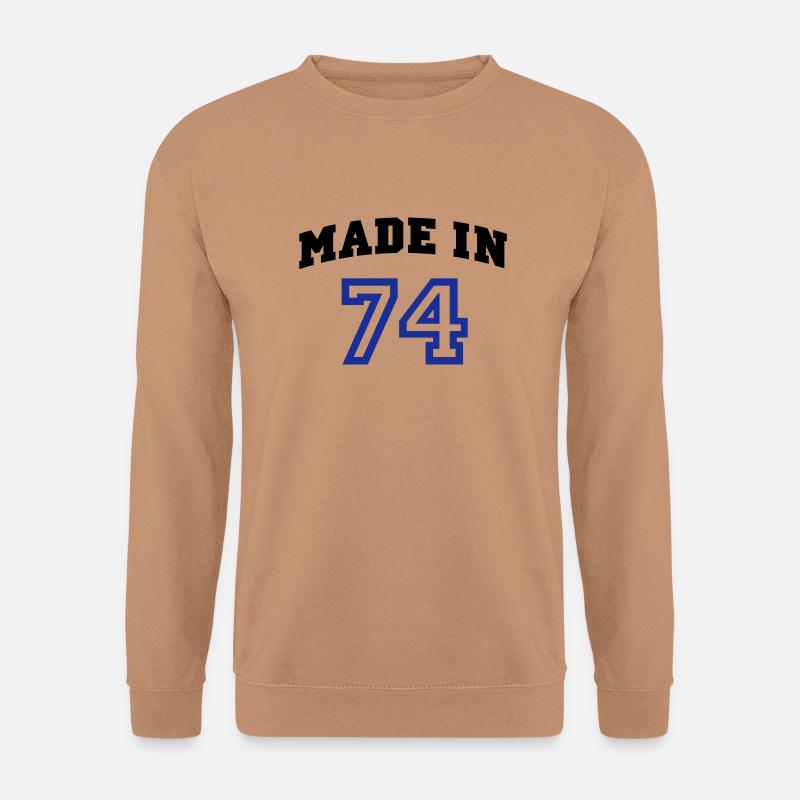 mp_madein74b - Unisex Pullover - Mocca