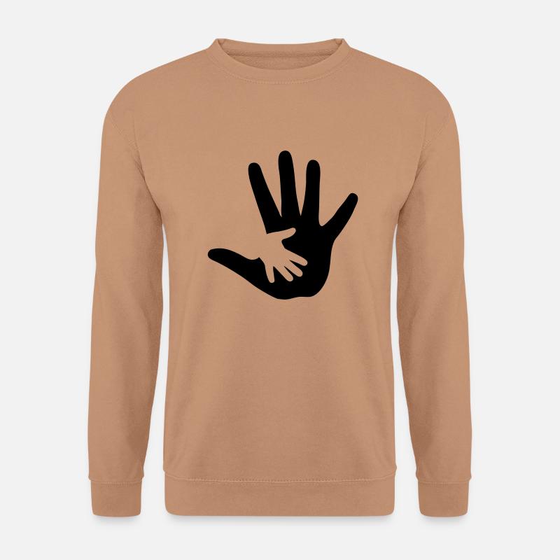 hand_in_hand__f1 - Unisex Pullover - Mocca