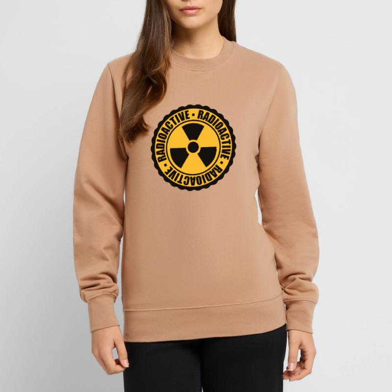 stamp danger caution caution caution atomic bomb Unisex Sweatshirt
