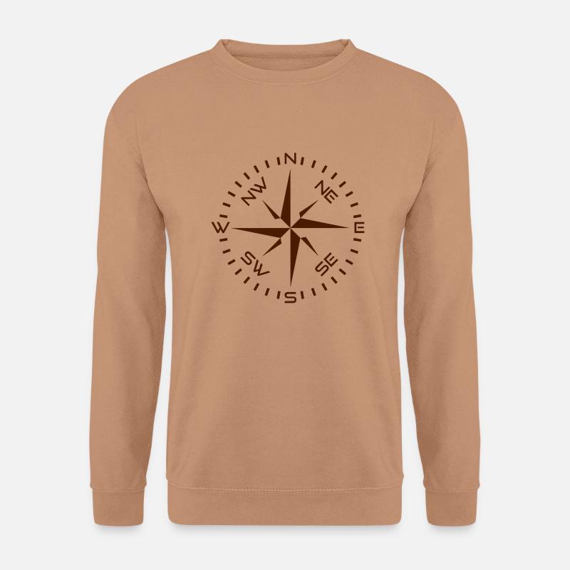Kompassrose I - Unisex Pullover - Mocca