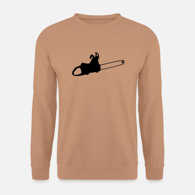 motorsaege_t1 - Unisex Sweatshirt - mocha