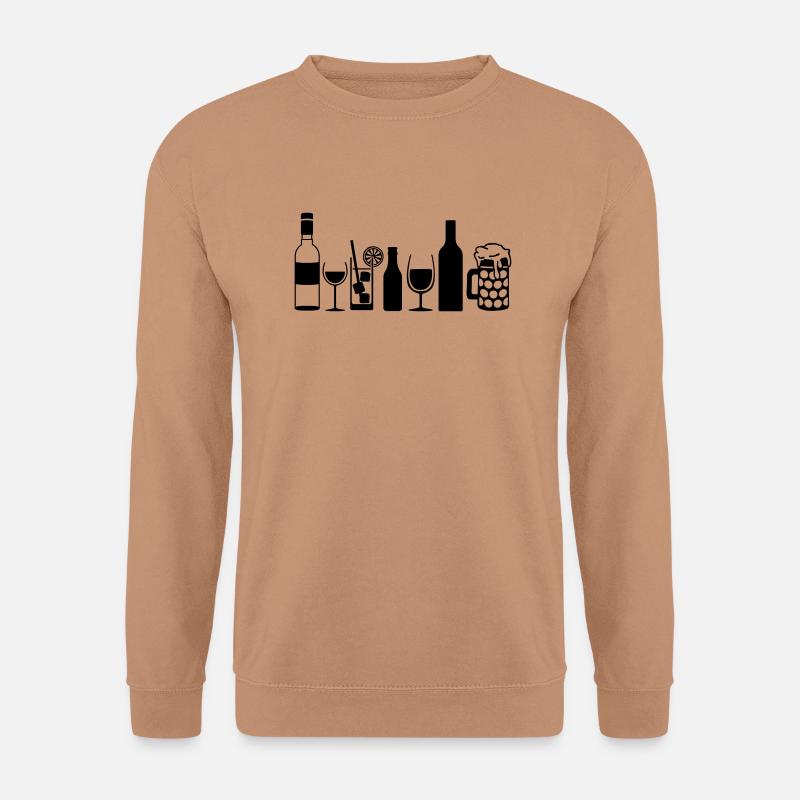 drinking_alcohol_f1 - Unisex Pullover - Mocca