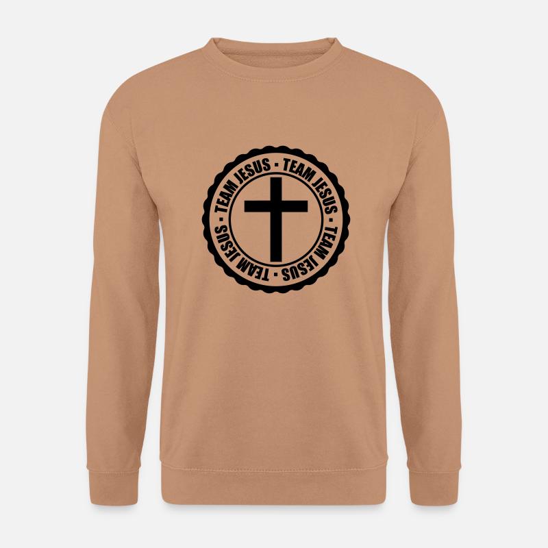 Stempel Team Jesus - Unisex Pullover - Mocca