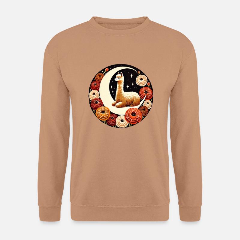 Lama-Mond - Unisex Pullover - Mocca