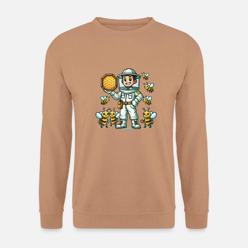 imker bienen - Unisex Pullover - Mocca