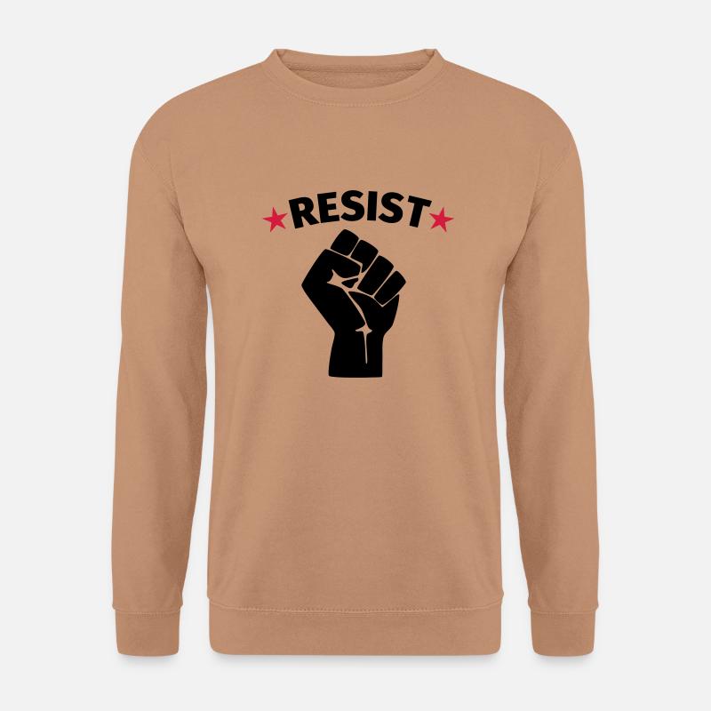Faust Widerstand Protest - Unisex Pullover - Mocca
