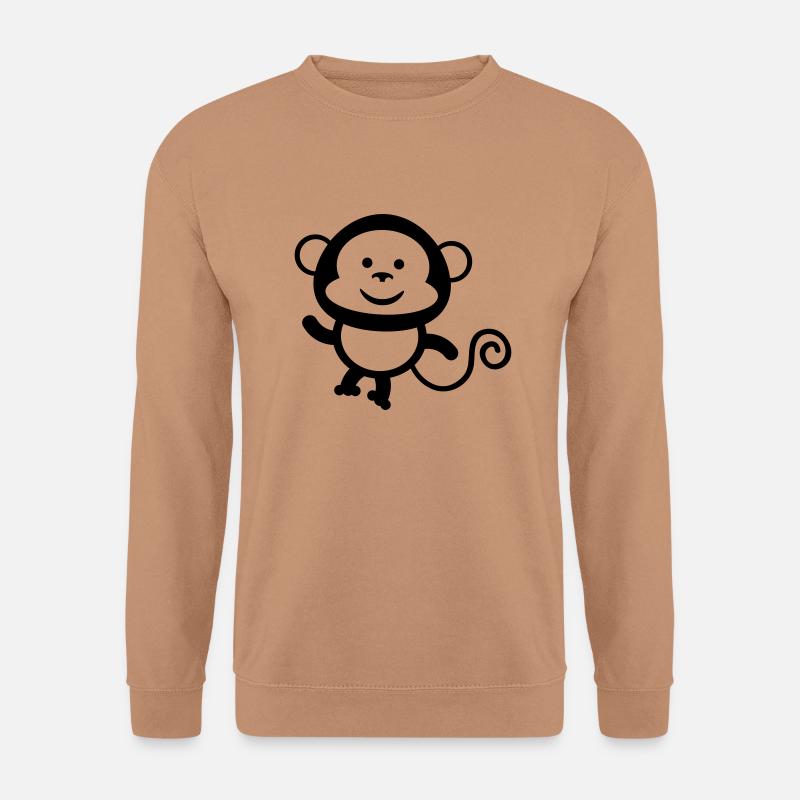 monkey comic - Unisex Pullover - Mocca
