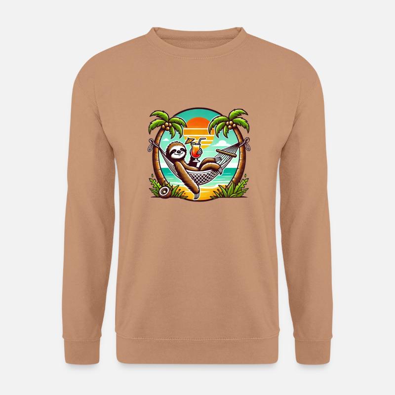 Sloth in the hammock - Unisex Sweatshirt - mocha