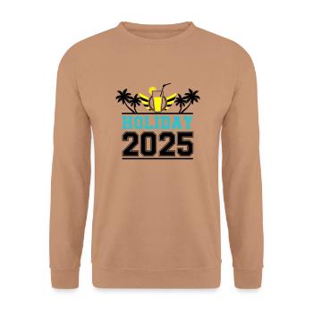 Holiday 2025 - Unisex Pullover - Mocca - Vorne - Alina (178cm) & Michal (187cm)