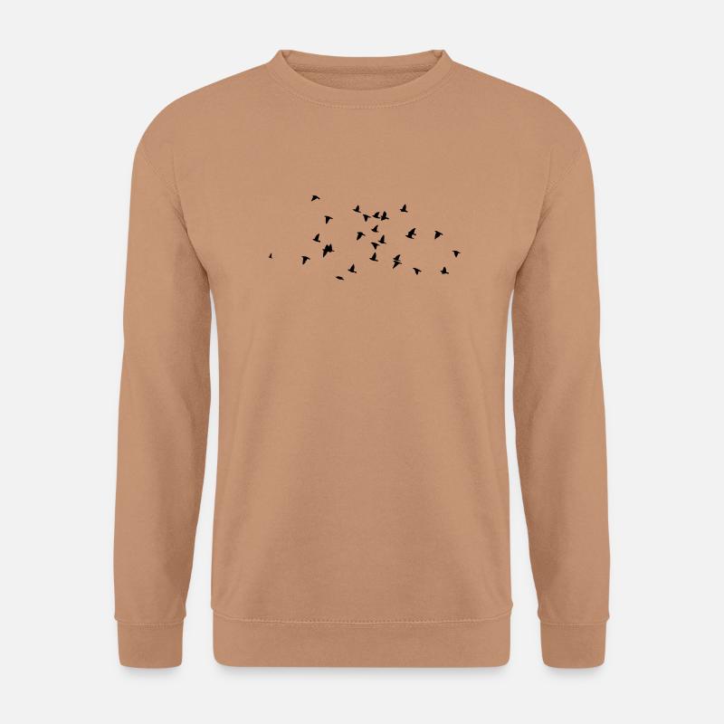 birds - Unisex Pullover - Mocca