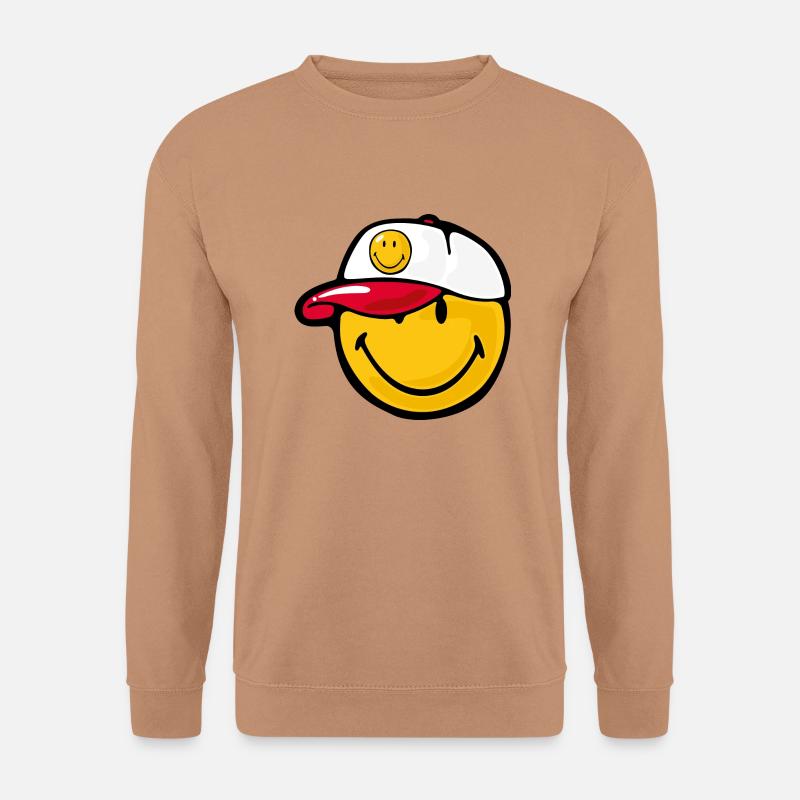 Smiley Baseball Pitcher - Unisex Pullover - Mocca