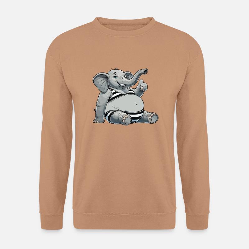 Elefant im Bikini - Unisex Pullover - Mocca