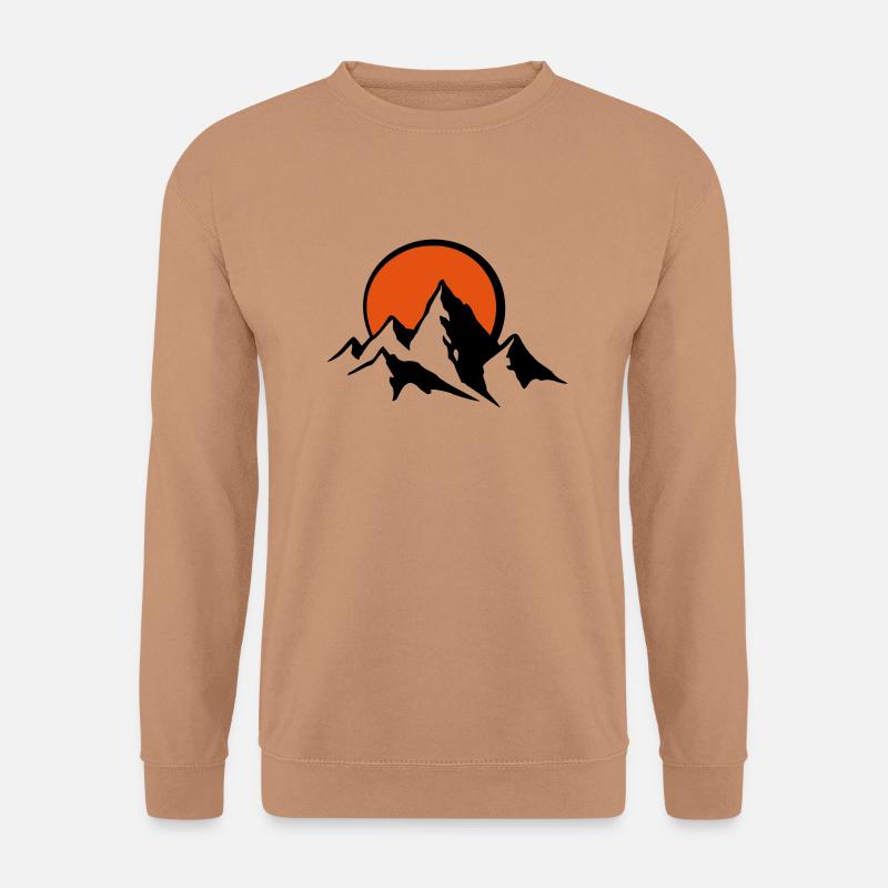 bergpanorama2c - Unisex Pullover - Mocca