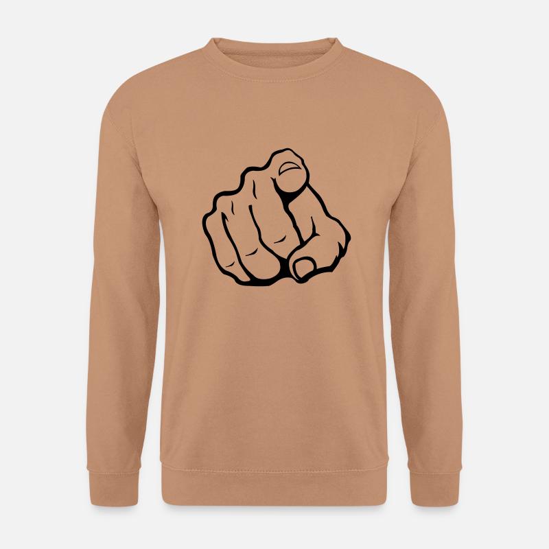 hand_you_1 - Unisex Pullover - Mocca