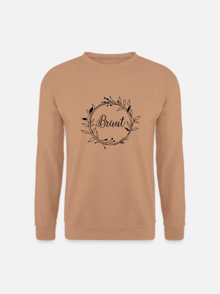 braut_wreath - Unisex Pullover - Mocca