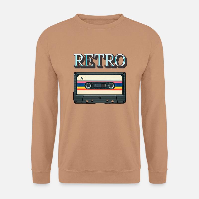 Retro Kassette - Unisex Pullover - Mocca