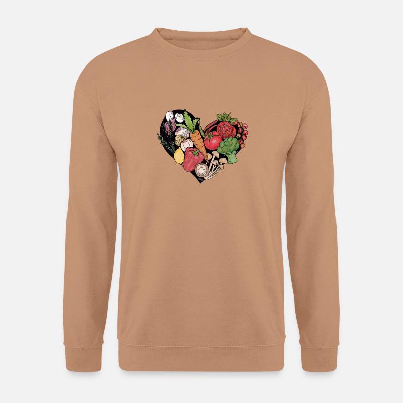 I love veggies! - Unisex Pullover - Mocca
