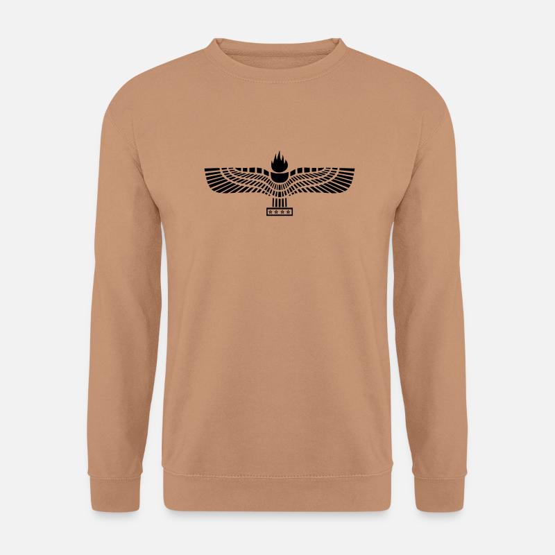 Aramäische Flagge Schwarz - Unisex Pullover - Mocca